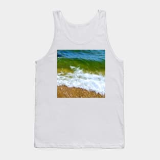 Ocean Waves Meet The Sand Tank Top